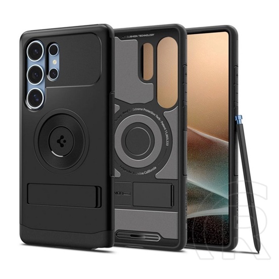 Spigen Samsung Galaxy S25 Ultra (SM-S938) Spigen slim armor mag szilikon védő (műanyag hátlap, ütésálló, magsafe) fekete