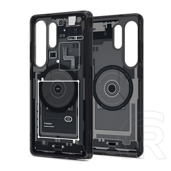 Spigen Samsung Galaxy S25 Ultra (SM-S938) ultra hybrid zero one műanyag védő (ütésálló, légpárnás keret, magsafe) fekete