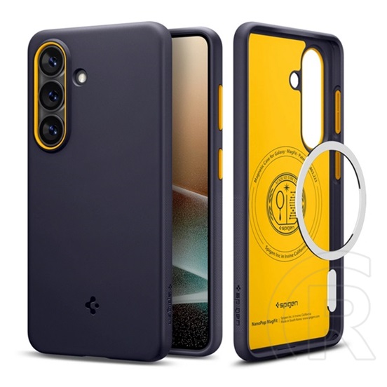 Spigen Samsung Galaxy S26 (SM-S942) nano pop szilikon telefonvédő (kameravédő, magsafe) sötétkék