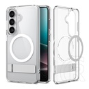 Spigen Samsung Galaxy S26 (SM-S942) ultra hybrid s védő (ütésálló, légpárnás keret, kitámasztó, magsafe) átlátszó
