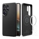 Spigen Samsung Galaxy S26 Ultra (SM-S948) liquid air szilikon védő (ütésálló, légpárnás sarok, rombusz, magsafe) fekete