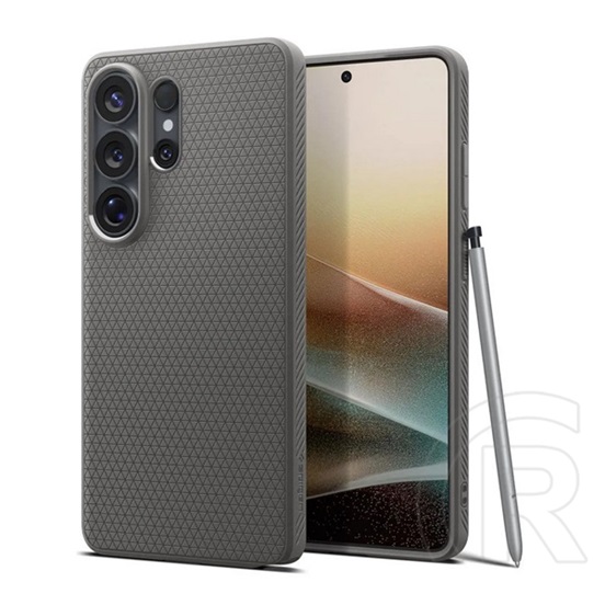 Spigen Samsung Galaxy S26 Ultra (SM-S948) liquid air szilikon védő (ütésállóság, légpárnás sarok, rombusz) sötétszürke