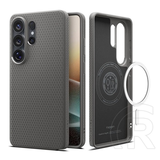 Spigen Samsung Galaxy S26 Ultra (SM-S948) liquid air védő (ütésálló, légpárnás sarok, rombusz, magsafe) sötétszürke