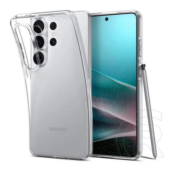 Spigen Samsung Galaxy S26 Ultra (SM-S948) liquid crystal szilikon telefonvédő (ütésállóság, légpárnás sarok) átlátszó