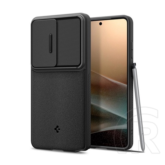 Spigen Samsung Galaxy S26 Ultra (SM-S948) optik armor szilikon telefonvédő (kameravédő) fekete