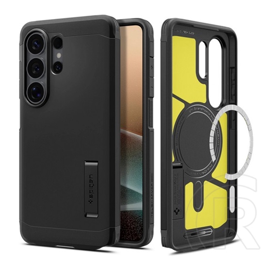 Spigen Samsung Galaxy S26 Ultra (SM-S948) tough armor mag műanyag telefonvédő (ütésállóság, kitámasztó, magsafe) fekete