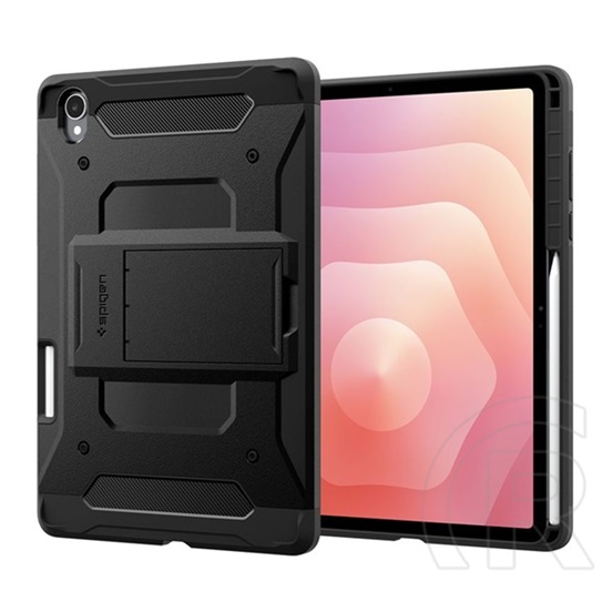 Spigen Samsung Galaxy Tab S11 5G (SM-X736B) tough armor pro védő (ütésálló karbon minta, ceruza tartó) fekete