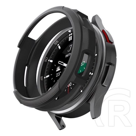 Spigen Samsung Galaxy Watch 6 Classic 43mm (SM-R950) liquid air szilikon óra keret (közepesen ütésálló) fekete