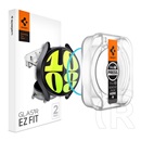 Spigen Samsung Galaxy Watch 7 eSIM 40mm (SM-L305)  ez fit kijelzővédő üveg 2db (2.5d, 0.2mm, ultravékony, 9h) átlátszó