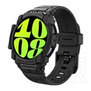Spigen Samsung Galaxy Watch 7 eSIM 40mm (SM-L305) rugged armor pro pótszíj (szilikon, ütésálló + szilikon keret) fekete