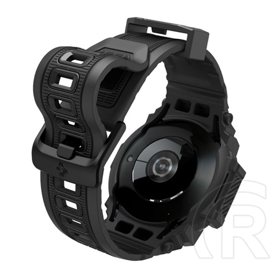 Spigen Samsung Galaxy Watch 7 eSIM 40mm (SM-L305) rugged armor pro pótszíj (szilikon, ütésálló + szilikon keret) fekete