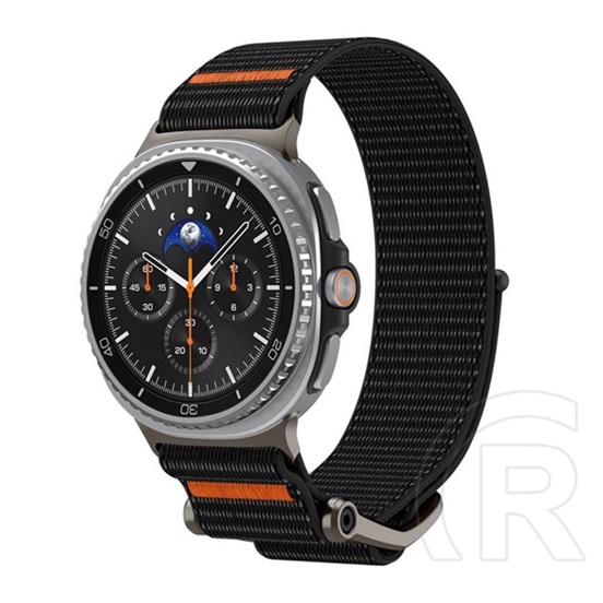 Spigen Samsung Galaxy Watch 8 40mm (SM-L320) durapro flex pótszíj (egyedi méret, textil, állítható) fekete