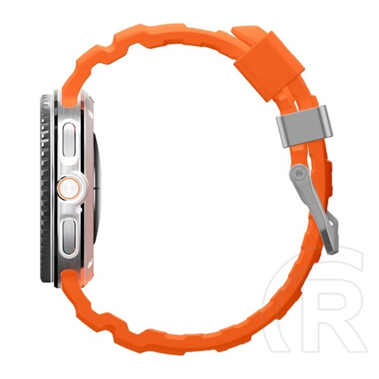 Spigen Samsung Galaxy Watch 8 40mm (SM-L320) wbs2 pótszíj (egyedi méret, szilikon, állítható) narancssárga