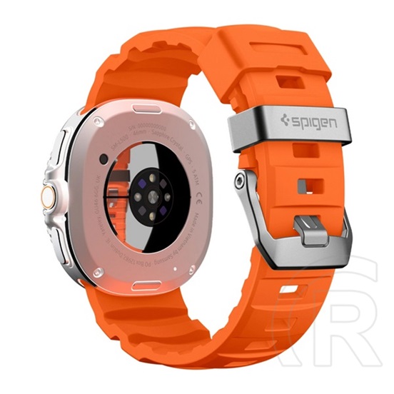 Spigen Samsung Galaxy Watch 8 40mm (SM-L320) wbs2 pótszíj (egyedi méret, szilikon, állítható) narancssárga