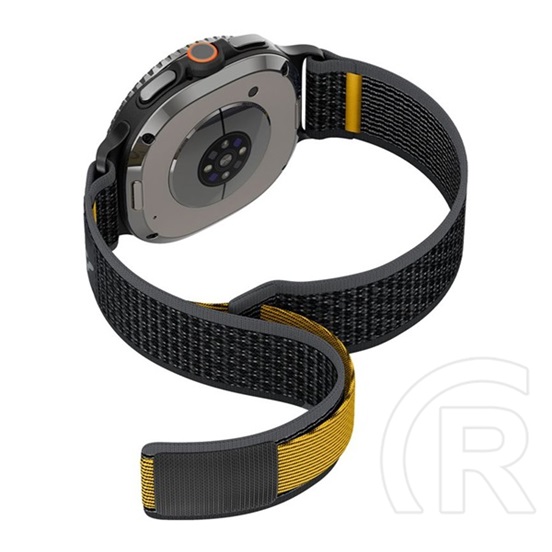 Spigen Samsung Galaxy Watch 8 44mm (SM-L335) athlex air active pótszíj ( nylon, tépőzáras, légáteresztő, sport) fekete