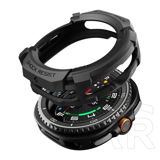 Spigen Samsung Galaxy Watch 8 Classic eSIM 46mm (SM-L505) rugged armor műanyag óra keret (ütésállóság) fekete