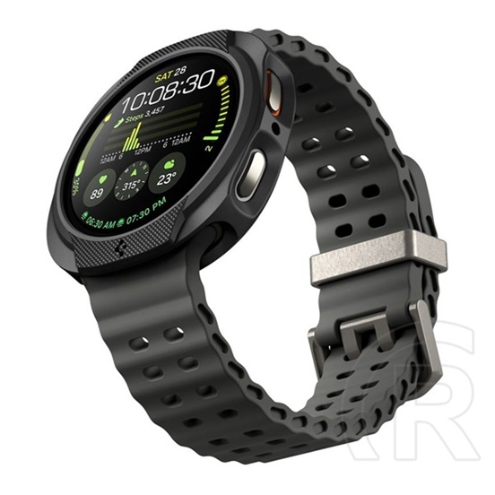 Spigen Samsung Galaxy Watch 8 eSIM 40mm (SM-L325)  liquid air szilikon óra keret (ütésállóság) fekete