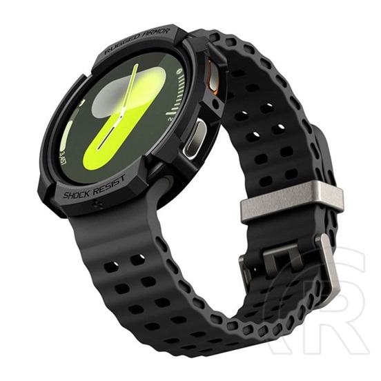 Spigen Samsung Galaxy Watch 8 eSIM 40mm (SM-L325) rugged armor műanyag óra keret (ütésállóság) fekete