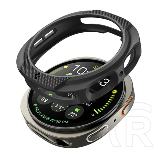 Spigen Samsung Galaxy Watch 8 eSIM 44mm (SM-L335)  liquid air szilikon óra keret (ütésállóság) fekete