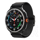 Spigen Samsung Galaxy Watch 8 eSIM 44mm (SM-L335)  lite fit pótszíj (egyedi méret, textil) fekete