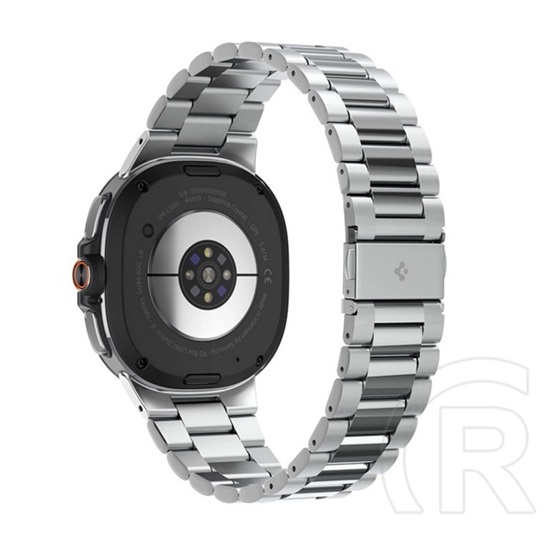 Spigen Samsung Galaxy Watch 8 eSIM 44mm (SM-L335) modern fit pótszíj (egyedi méret, fém) ezüst