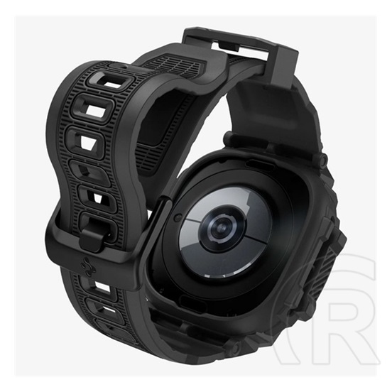 Spigen Samsung Galaxy Watch Ultra 47mm rugged armor pro pótszíj (egyedi méret, ütésálló + szilikon keret) fekete