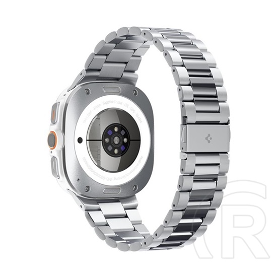 Spigen Samsung Galaxy Watch Ultra eSIM 47mm (SM-L705) modern fit pótszíj (egyedi méret, fém) ezüst