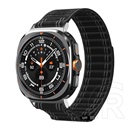 Spigen Samsung Galaxy Watch Ultra eSIM 47mm (SM-L705) wbf0 pótszíj (egyedi méret, nylon, tépőzáras, állítható) fekete