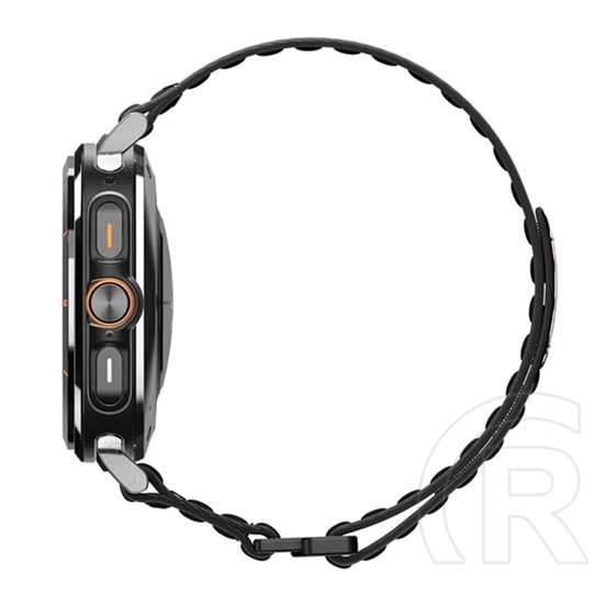 Spigen Samsung Galaxy Watch Ultra eSIM 47mm (SM-L705) wbf0 pótszíj (egyedi méret, nylon, tépőzáras, állítható) fekete