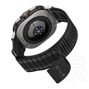 Spigen Samsung Galaxy Watch Ultra eSIM 47mm (SM-L705) wbf0 pótszíj (egyedi méret, nylon, tépőzáras, állítható) fekete
