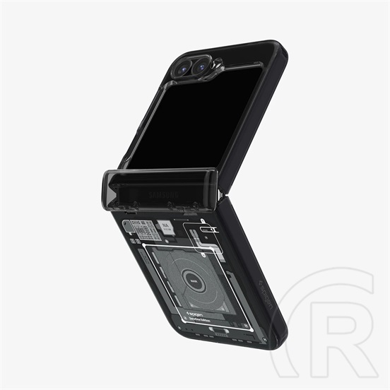 Spigen Samsung Galaxy Z Flip6 (SM-F741) ultra hybrid pro zero one védő (ütésálló, légpárnás keret, wireless) fekete