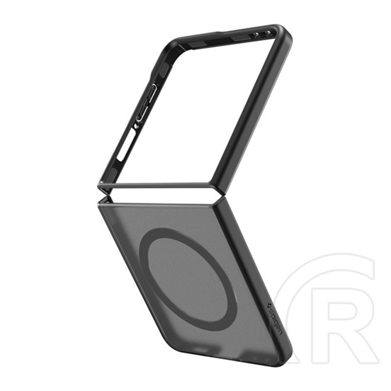 Spigen Samsung Galaxy Z Flip7 (SM-F766) Spigen capella  (ütésálló, légpárnás keret, matt, magsafe) fekete/ezüst