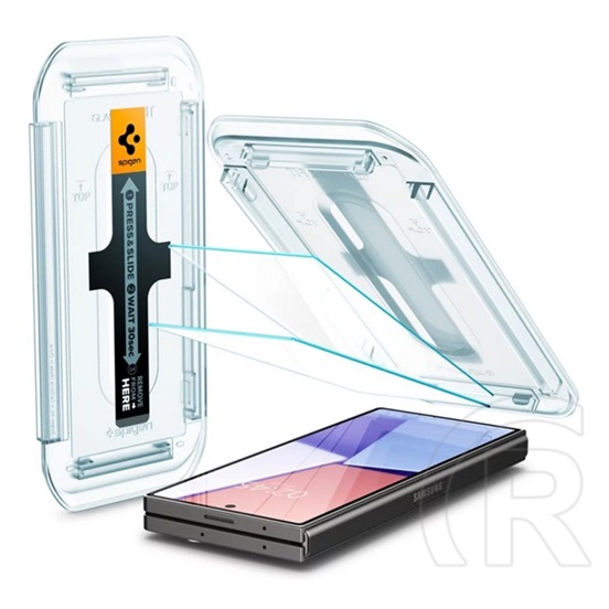 Spigen Samsung Galaxy Z Fold6 5G (SM-F956) ez fit üveg 2db (2.5d, tokbarát, ultravékony, 9h + segédkeret) átlátszó