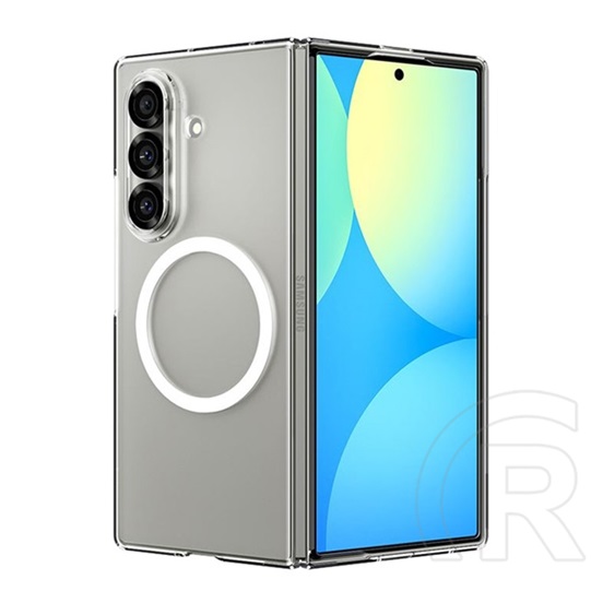 Spigen Samsung Galaxy Z Fold7 (SM-F966) airskin szilikon telefonvédő (ütésállóság, karbon minta, magsafe) fehér