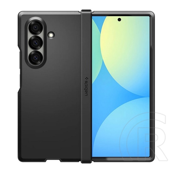 Spigen Samsung Galaxy Z Fold7 (SM-F966) tough armor mag műanyag telefonvédő (ütésállóság, kitámasztó, magsafe) fekete