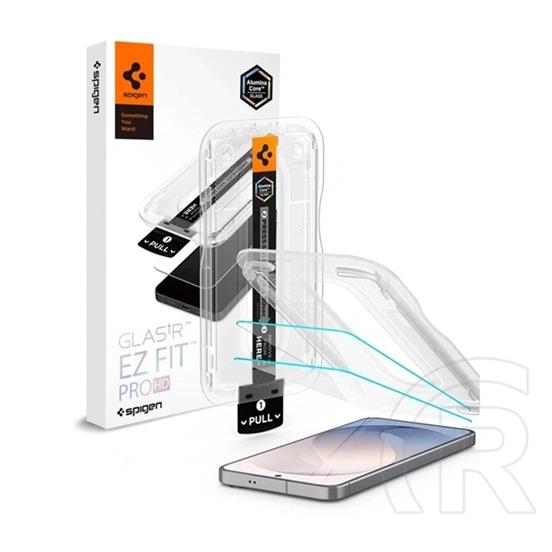 Spigen Samsung S26 FE glass tr ez fit pro hd képernyőüveg 2db (2.5d, tokbarát, ultravékony, 9h + segédkeret) átlátszó
