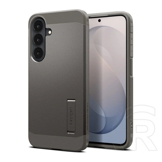Spigen Samsung S26 FE tough armor mag műanyag telefonvédő (ütésállóság, kitámasztó, magsafe) sötétszürke