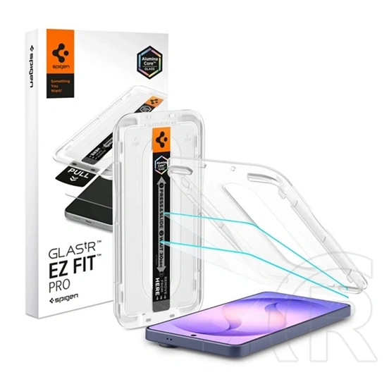 Spigen Samsung S26 glass tr ez fit pro képernyővédő üveg 2db (2.5d, tükröződésmentes, 0.2mm, 9h + segédkeret) átlátszó