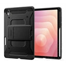 Spigen Samsung Tab S12 Plus 5G  tough armor pro műanyag védő (ütésálló, kitámasztó, karbon minta, ceruza tartó) fekete