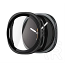 Spigen Samsung Watch 9 eSIM 44mm  thin fit 360 műanyag óra keret (ütésállóság, 360° védelem + üveg) fekete