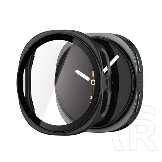 Spigen Samsung Watch 9 eSIM 44mm  thin fit 360 műanyag óra keret (ütésállóság, 360° védelem + üveg) fekete