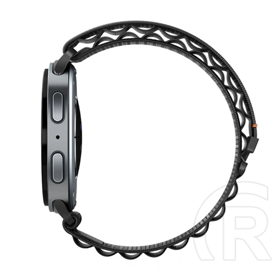 Spigen Samsung Watch 9 eSIM 44mm  wbf1 pótszíj (egyedi méret, textil, állítható) fekete