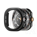 Spigen Samsung Watch Ultra 2 eSIM 47mm thin fit 360 műanyag óra keret (ütésállóság, 360° védelem + üveg) fekete