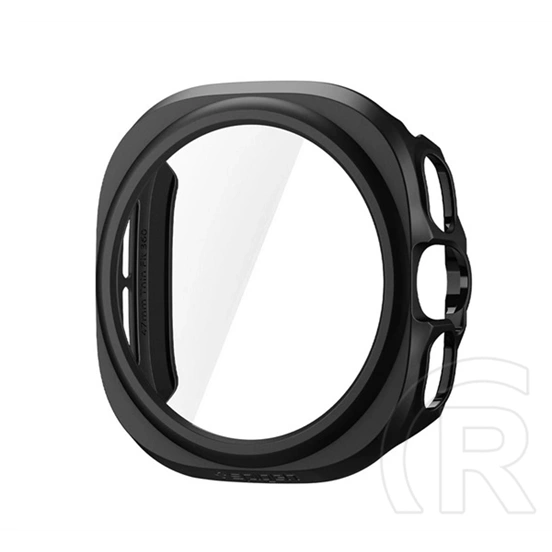 Spigen Samsung Watch Ultra 2 eSIM 47mm thin fit 360 műanyag óra keret (ütésállóság, 360° védelem + üveg) fekete