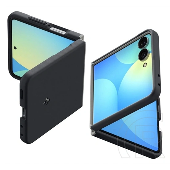 Spigen Samsung Z Flip8 nano pop szilikon telefonvédő (kameravédő, magsafe) fekete