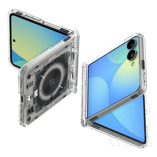 Spigen Samsung Z Flip8 ultra hybrid mag neo one műanyag telefonvédő (ütésállóság, légpárnás keret, magsafe) átlátszó