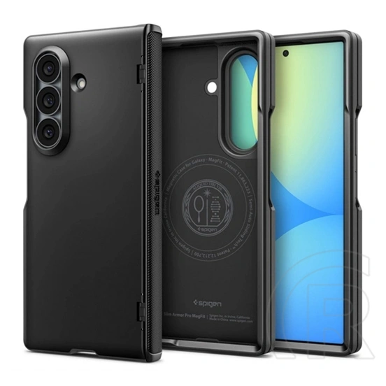 Spigen Samsung Z Fold8 Ultra slim armor mag szilikon védő (műanyag hátlap, ütésálló, légpárnás sarok, magsafe) fekete