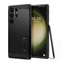 Spigen Tough Armor szilikon telefonvédő (ütésállóság, kitámasztó, prémium minőség, fekete)