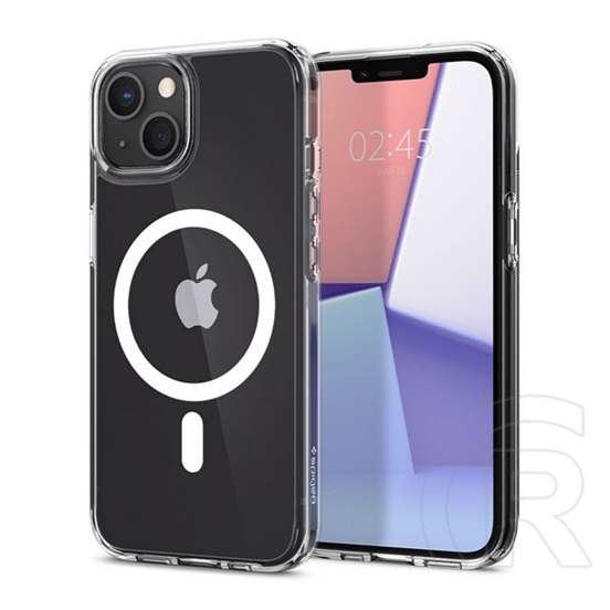 Spigen Ultra Hybrid MAG Apple iPhone 13 mini műanyag védő (közepesen ütésálló, légpárnás keret, Magsafe komp) fehér