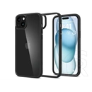 Spigen Ultra Hybrid ütésálló tok (Apple iPhone 15, fekete/átlátszó)